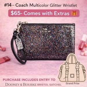 Coach Sparkling Multicolor Wristlet
